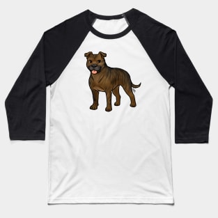Dog - American Staffordshire Terrier - Natural Brown Brindle Baseball T-Shirt